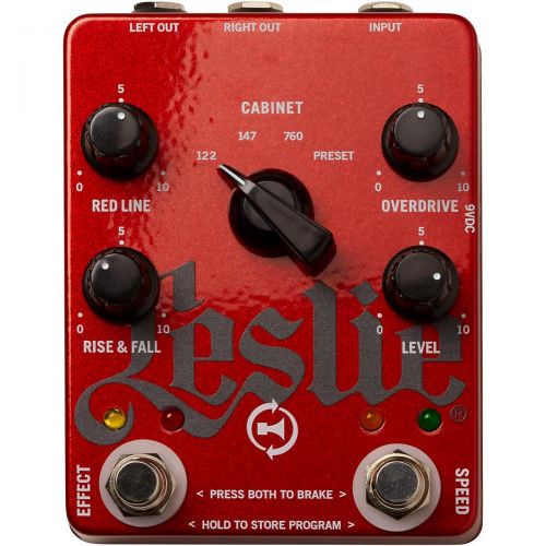  Hammond},description:The Leslie K Pedal fits the capabilities of the larger Digital Leslie “Cream” pedal into a simpler and more compact package. Four selectable cabinets effective