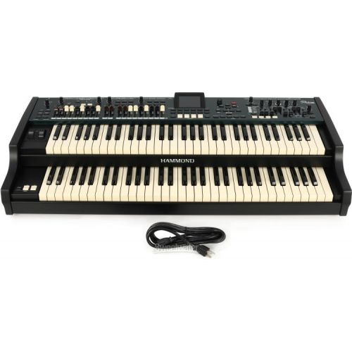  Hammond SKX Pro Dual 61-key Stage Keyboard/Organ Stand and Pedals Bundle