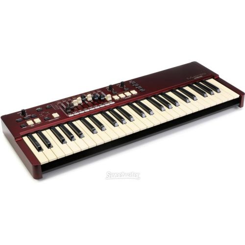  Hammond M-Solo Portable Organ Essentials Bundle - Burgundy