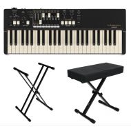 Hammond M-Solo Portable Organ Essentials Bundle - Black