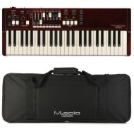Hammond M-Solo Portable Organ with Gig Bag - Burgundy