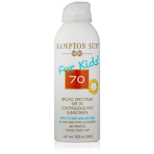  [아마존베스트]Hampton Sun SPF 70 for Kids Continuous Mist Sunscreen, 5 Oz