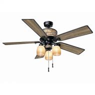 Hampton Bay YG205-NI Ellijay 52 in. IndoorOutdoor Natural Iron Ceiling Fan