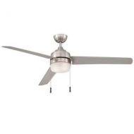 Hampton Bay Carrington 3-Bladed 60-Inch Ceiling Fan, Brushed Nickel