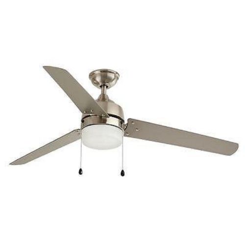  Hampton Bay Carrington 3-Bladed 60-Inch Ceiling Fan, Brushed Nickel