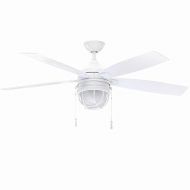 Hampton Bay Seaport 52 In. Indooroutdoor White Ceiling Fan