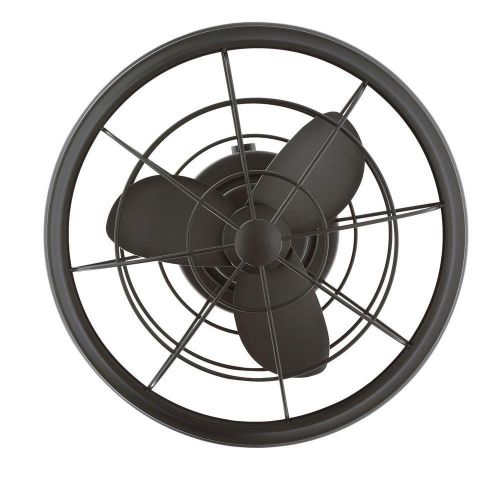  Hampton Bay Home Decorators Collection Bentley II Indoor And Outdoor 18 Inch Natural Iron Oscillating Ceiling Fan With Wall Control