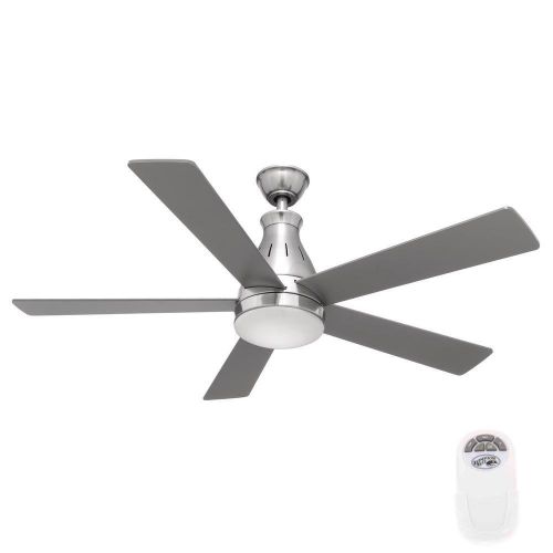  Hampton Bay Cobram 48 in. Brushed Nickel Ceiling Fan