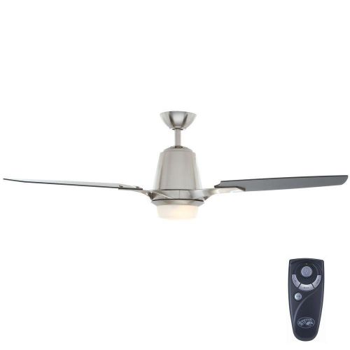  Hampton Bay Stylique II 52 in. Brushed Nickel Ceiling Fan