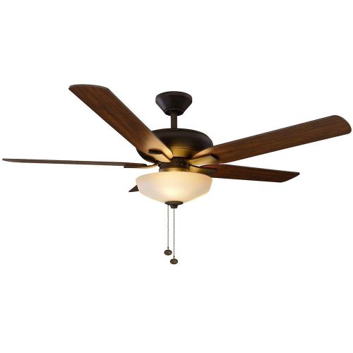  Hampton Bay 57261 52 in. Holly Springs LED Oil-Rubbed Bronze Ceiling Fan