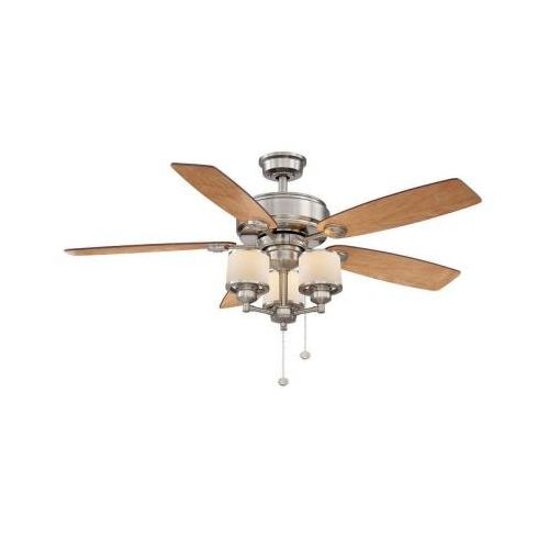  Hampton Bay Waterton II 52 in. Brushed Nickel Ceiling Fan