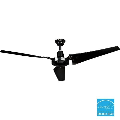  Hampton Bay 60 in. Black Industrial Ceiling Fan