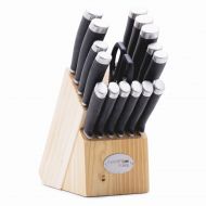 Hampton Forge Epicure Black 17 Piece Cutlery Block Set