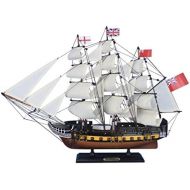 Hampton Nautical Wooden HMS Surprise Master and Commander Model Ship, 24