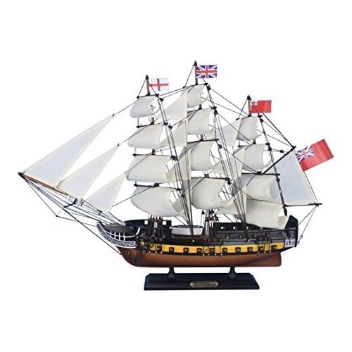  Hampton Nautical Wooden HMS Surprise Master and Commander Model Ship, 24