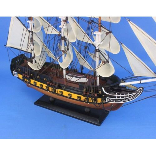  Hampton Nautical Wooden HMS Surprise Master and Commander Model Ship, 24