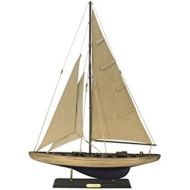 Hampton Nautical Wooden Rustic Enterprise Sailing Yacht Limited 27- Nautical Home Decorating - Nautical Gift Toy Figure