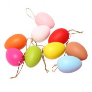 HanYoer Colorful Easter Eggs on Sticks Simulation Egg Hand Crafts Ornaments Gadget Home Wedding Decoration (10 pcs)