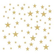 HanYoer 110 pcs Stars in The Room, Star Wall Decal, Mini Size Star Decal Set/Kids Wall Decoration Nursery Wall Decal (Gold)
