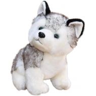HanYoer Cute Simulation Pet Dog Soft Stuffed Plush Toy Puppy Stuffed Animal Kids Boys Girls Doll Gift(18 cm)