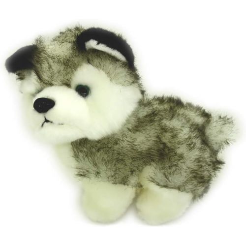  HanYoer Cute Simulation Pet Dog Soft Stuffed Plush Toy Puppy Stuffed Animal Kids Boys Girls Doll Gift(18 cm)