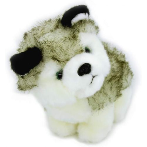  HanYoer Cute Simulation Pet Dog Soft Stuffed Plush Toy Puppy Stuffed Animal Kids Boys Girls Doll Gift(18 cm)