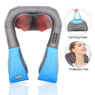 Neck Back Shoulder Massager with Heat - Hanamichi Deep Kneading Massager for Neck, Back, Shoulder...