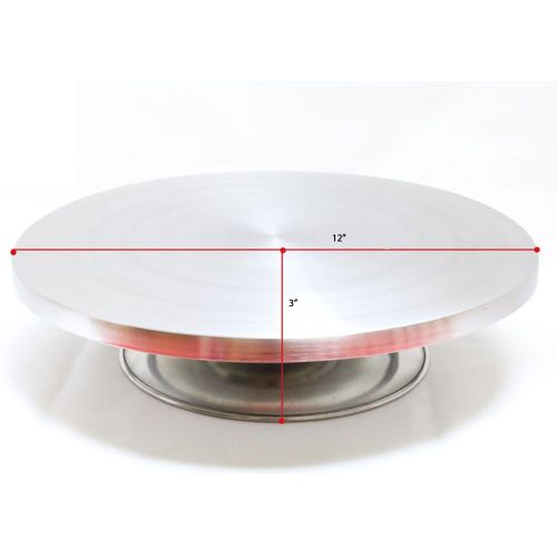  Hanason Cake Decorating Stainless Turntable and Cake Stand