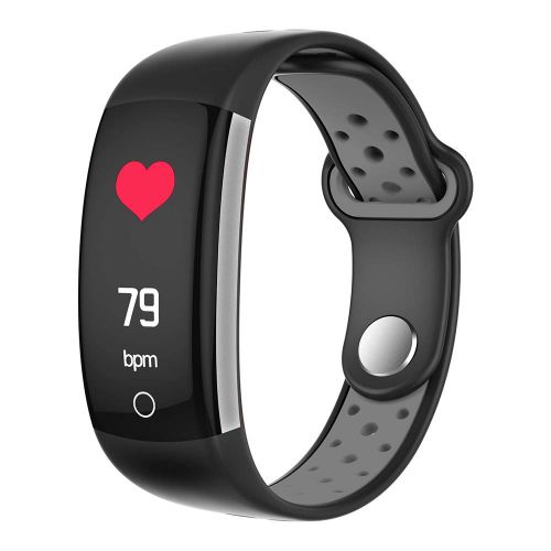  Hanbaili Intelligentes Armband, Q6-Farbbildschirm Fitness-Tracker mit dynamischer Herzfrequenz-Blutdruck-Blutsauerstoff-Wasserdichter IP68-Aktivitats-Tracker fuer IOS und Android