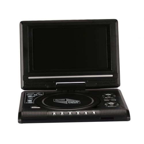  Hanbaili EU Plug 7 inch DVD Media Player, 7 inch LCD Display HD VCD EVD DVD Media Player Portable Support U Disk