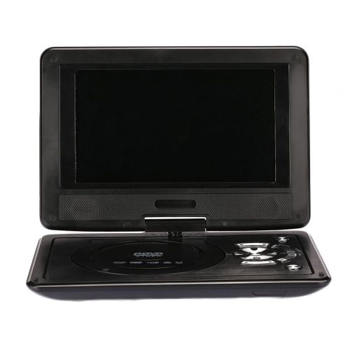  Hanbaili EU Plug 9 inch DVD Media Player, Mini 9 LCD Display 720P EVD DVD Media Player Support U Disk SD Card