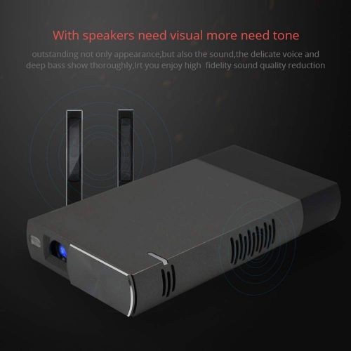  Hanbaili 4K 3D Full HD Projector 4K 3D HD Smart Projector Portable Mirror Screen Mini HDMIUSBTF3.5mm TV Player Wireless