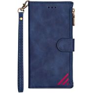 [아마존베스트]Hancda Wallet Case for Samsung Galaxy Note 10 Plus [Not for Note 10] Mobile Phone Case Flip Case Leather Flip Case Wallet with Card Compartment Zip Magnetic Wallet Cover Mobile Pho