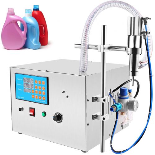  Hanchen 30L Viscous Liquid Filling Machine Gel Bottle Filler Bottle Filling Machine Large Flow Liquid Filler for Vegetable Oil, Detergent, Shampoo, Yogurt CE