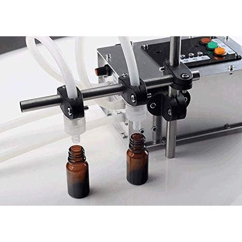  Hanchen Liquid Bottle Filler Automatic CNC 12V Bottle Filling Machine 212℉ High Temperature Liquid Filler for Hot Liquid Drinks CE (Heat Resistance+2 Head)
