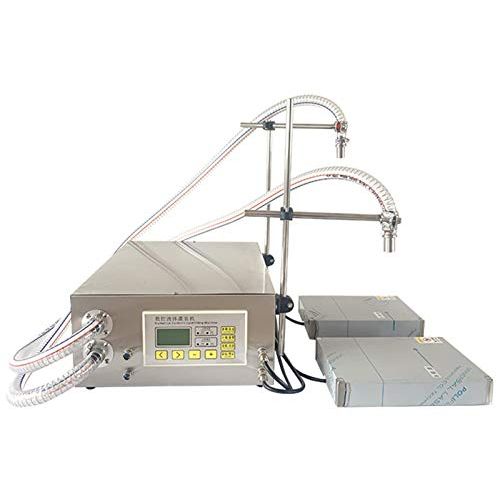  Hanchen Viscous Liquid Filling Machine Weigh Bottle Filler Machine Quantitative 304 Stainless Steel Automatic Liquid Dispenser for Wine Toilet Cleaner Ink Laundry Detergent (Double