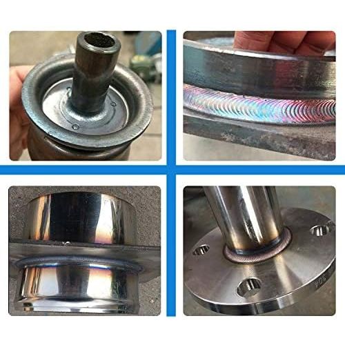  [아마존베스트]Hanchen Rotary Welding Positioner 0-90º Turntable Table for Welding Pipe Workpiece 60/80mm Chuck Foot Switch with CE Certificate