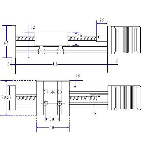  Hanchen 3D X-Y-Z Axis Three-dimensional Movement of Slide Rails 57 Stepper Motor Module