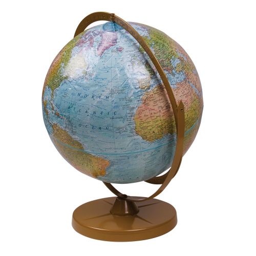  Hand2mind Replogle, World Ocean Series, Landforms Desk Globe, (13031)