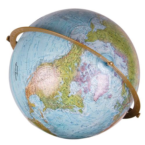  Hand2mind Replogle, World Ocean Series, Landforms Desk Globe, (13031)