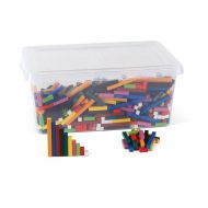 Hand2mind hand2mind Plastic Cuisenaire Rods Bulk Classroom Set with Storage Tote (Set of 1,110)