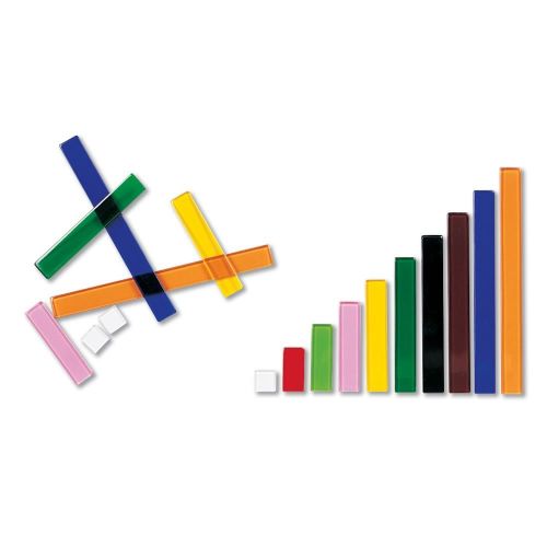  Hand2mind hand2mind Plastic Cuisenaire Rods Bulk Classroom Set with Storage Tote (Set of 1,110)