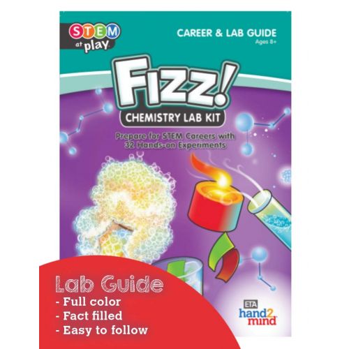  Hand2mind FIZZ! Chemistry Science Kit for Kids (Ages 8+) - Build 32+ STEM Career Experiments and Activities | Make Your Own Foam, Crystals, Magic Tricks, and More | Educational Toys | STEM A