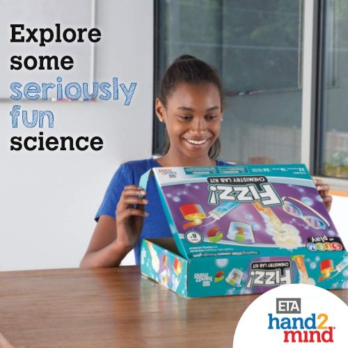  Hand2mind FIZZ! Chemistry Science Kit for Kids (Ages 8+) - Build 32+ STEM Career Experiments and Activities | Make Your Own Foam, Crystals, Magic Tricks, and More | Educational Toys | STEM A