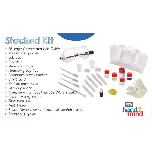  Hand2mind FIZZ! Chemistry Science Kit for Kids (Ages 8+) - Build 32+ STEM Career Experiments and Activities | Make Your Own Foam, Crystals, Magic Tricks, and More | Educational Toys | STEM A