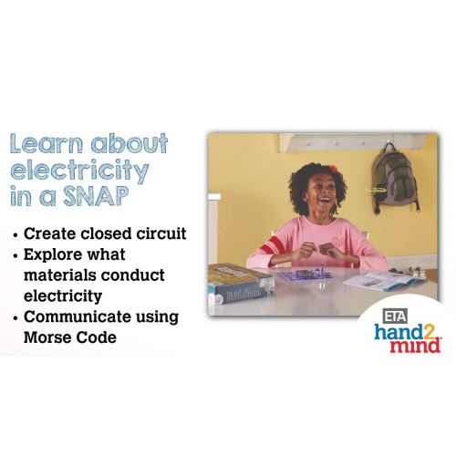  Hand2mind hand2mind Power! Circuits Science Kit for Kids (Ages 8+) - Build 19+ STEM Career Experiments and Activities | Create Circuit and Explore Electricity | Educational Toys | STEM Authe