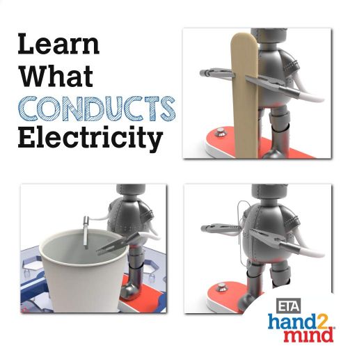  Hand2mind hand2mind Power! Circuits Science Kit for Kids (Ages 8+) - Build 19+ STEM Career Experiments and Activities | Create Circuit and Explore Electricity | Educational Toys | STEM Authe