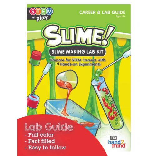  Hand2mind Slime! Science Slime Kit for Kids (Ages 8+) - Build 14+ STEM Career Experiments & Activities | Create DIY Slimy Worms, Bouncing Balls, & More | Educational Toys | STEM Authenticate