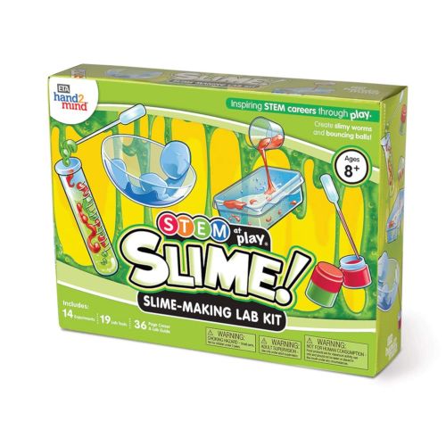  Hand2mind Slime! Science Slime Kit for Kids (Ages 8+) - Build 14+ STEM Career Experiments & Activities | Create DIY Slimy Worms, Bouncing Balls, & More | Educational Toys | STEM Authenticate