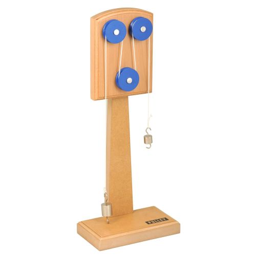  hand2mind Wood Simple Machine Collection with Inclined Plane and Cart, Double Pulley, Lever (Set of 4)